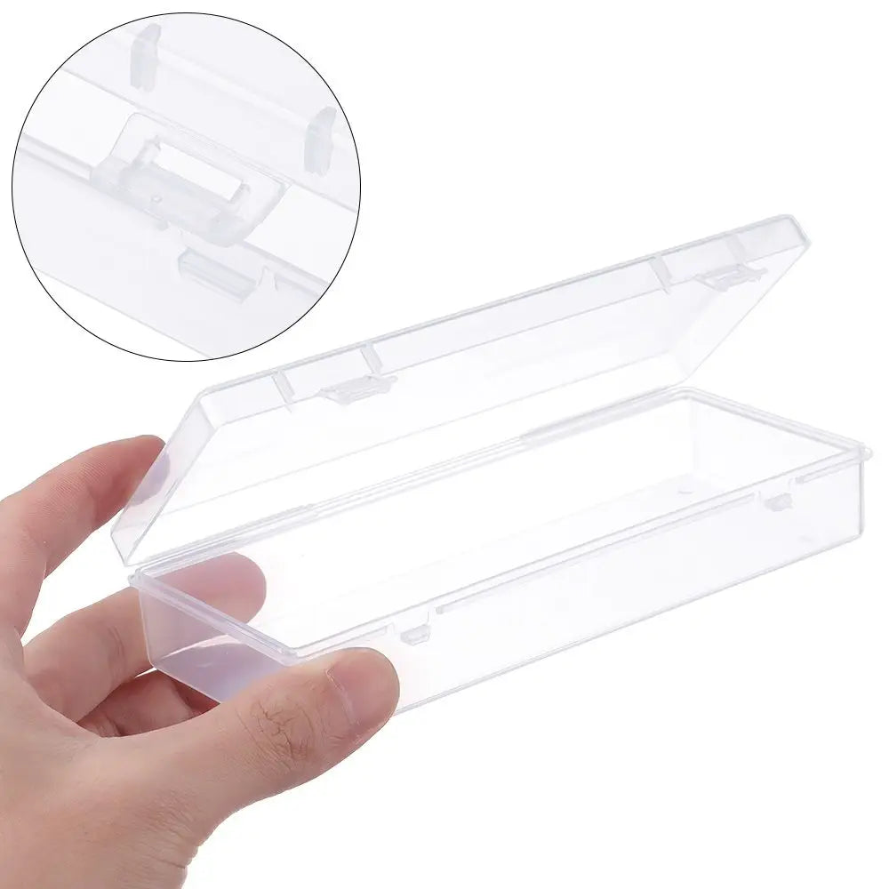 8Styles Plastic Storage Box Small Square Clear Black Box For Jewelry Diamond Embroidery Craft Bead Pill Home Storage Supply Oasis Select