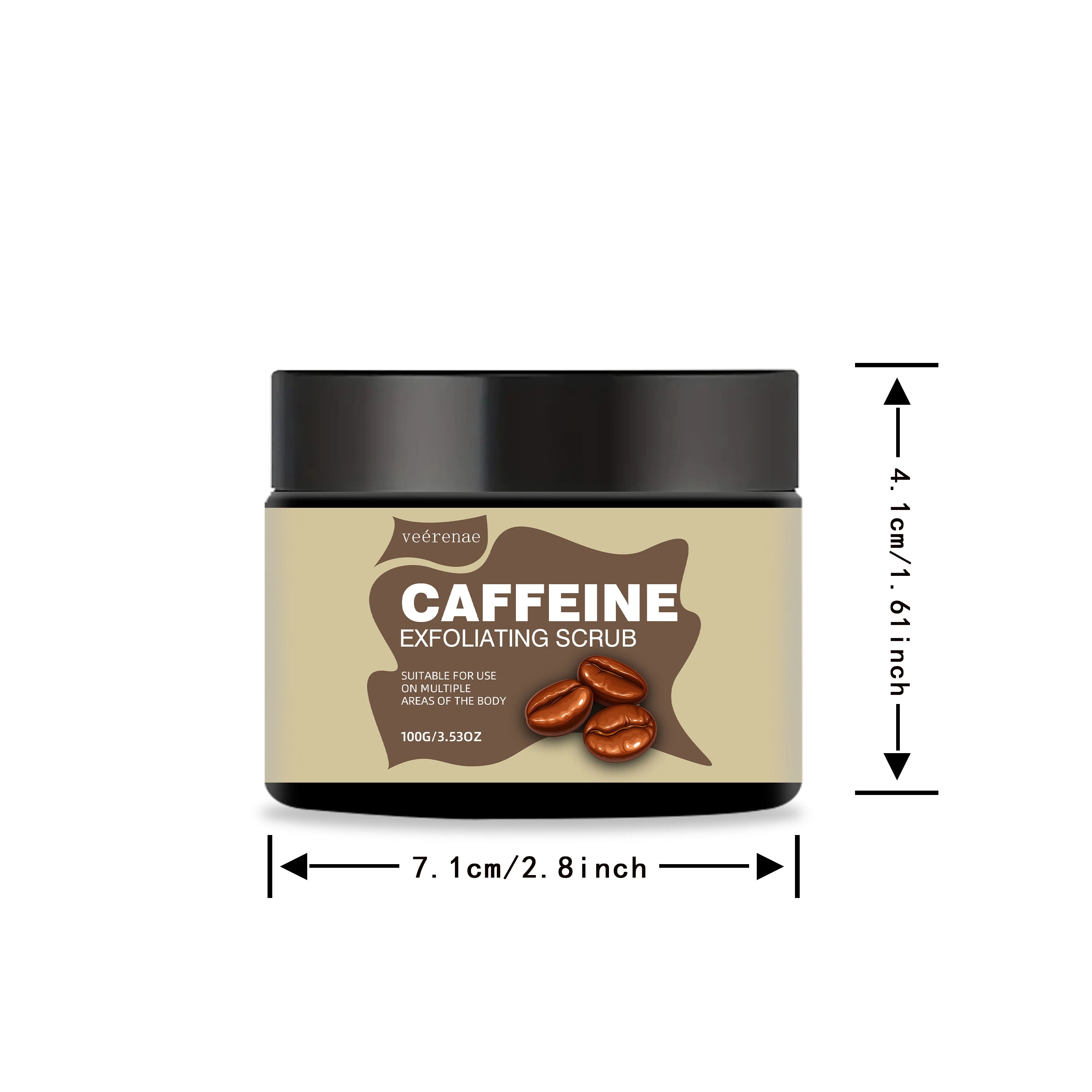 Veérenae Caffeine Exfoliating Face Scrub – All Skin Types