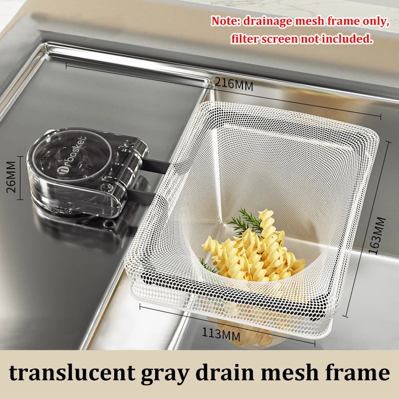 Kitchen Sink Drain Net Rack – Suction Cup Waste Filter