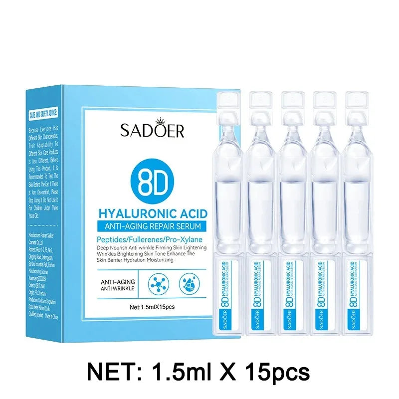 Hyaluronic Acid & Collagen Face Serum – 15 Ampoules Face Serum Ampoules Oasis Select Default Title