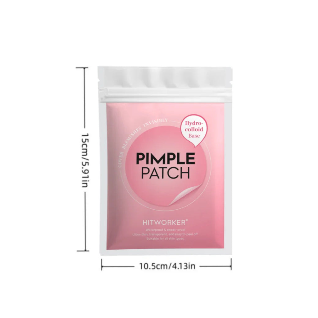 412 /824pieces of HITWORKER tea tree oil acne patch - round transparent design, makeup concealer patch, acne emergency, invisibl Oasis Select