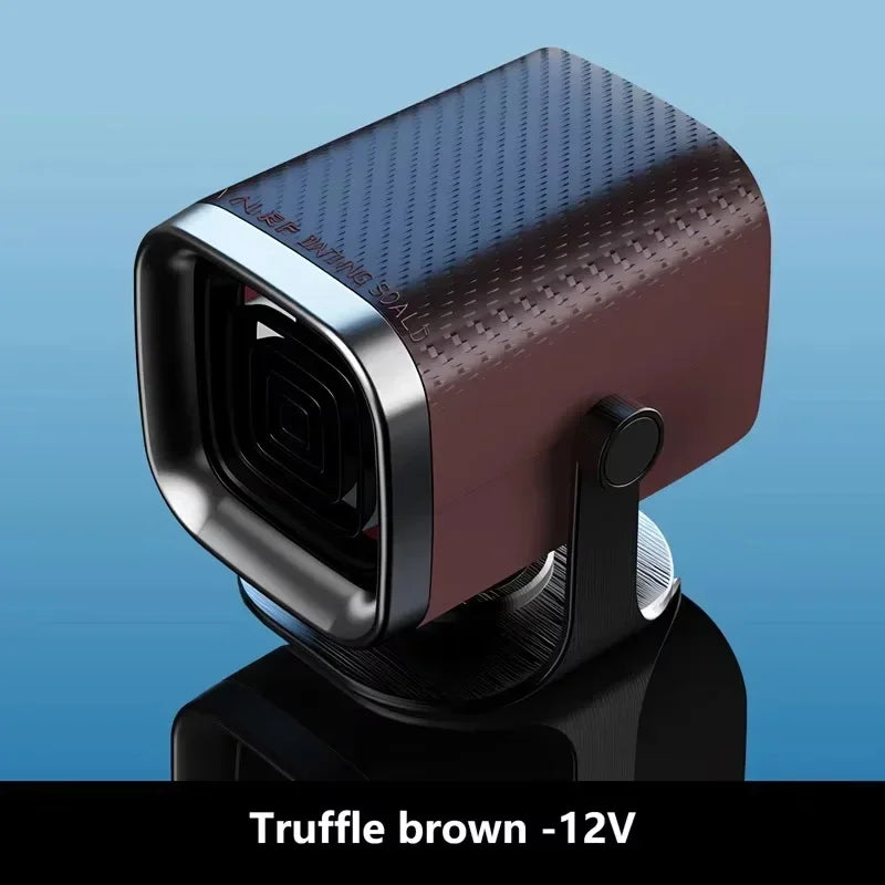 12V 24V Electric Car Heater Fan Dual Use Heating and Cooling Efficient Windshield Defogger Demister Defroster Portable Heater Oasis Select brown 12V