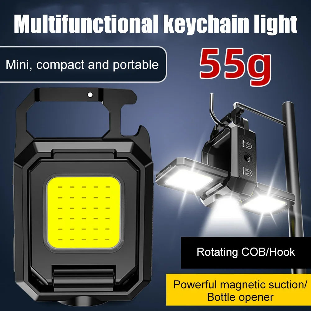 Shunmaii 1000LM COB XPE Keychain Flashlight – USB-C, IPX4 Keychain Flashlight Oasis Select