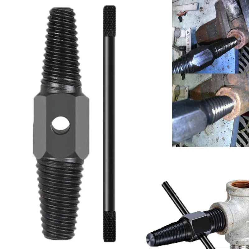 Double-Head Broken Screw Extractor – Pipe & Faucet Bolt Remover Screw Extractor Set Oasis Select