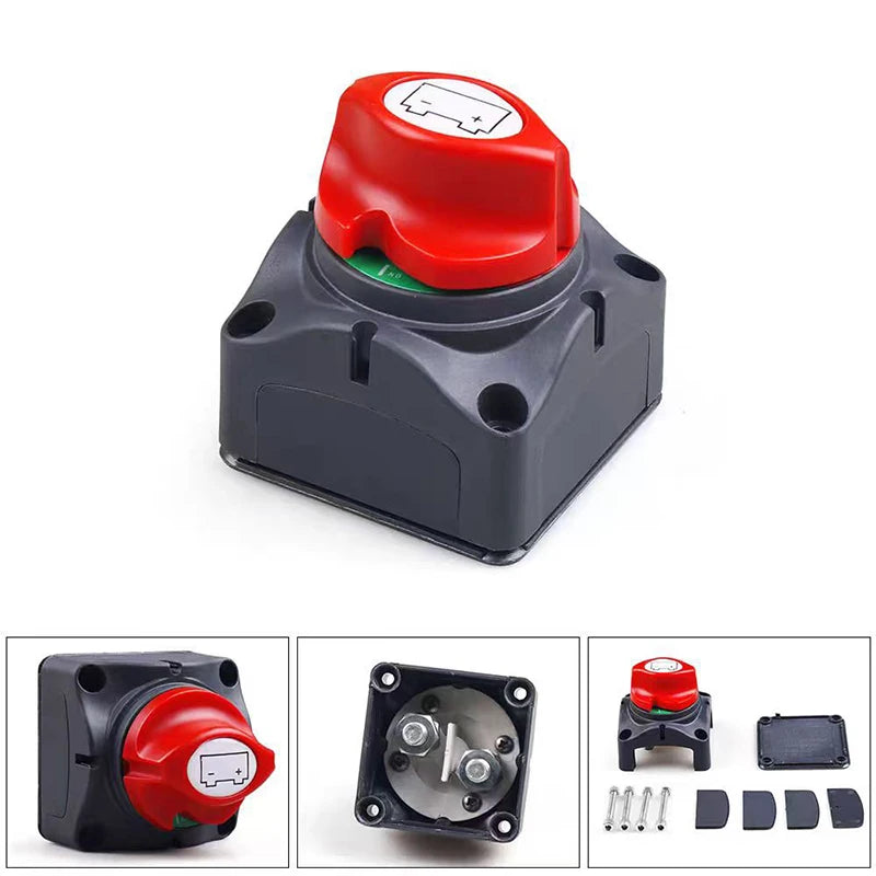 Marine Boat Car Battery Disconnect Switch 48V 24V 12V 2-Position Cut Off M10 275A Oasis Select