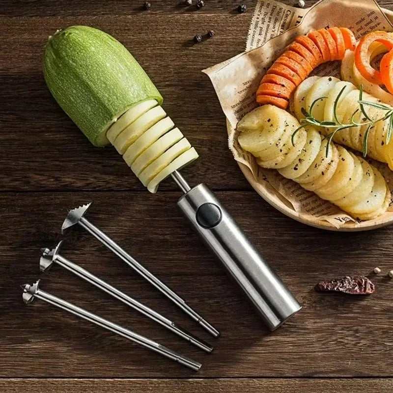 WISH 4 Pack Vegetable And Fruit Coreer Vegetable Cutter Vegetable And Fruit Coreer Spiral Coreer Fruit Coreer Tool Oasis Select