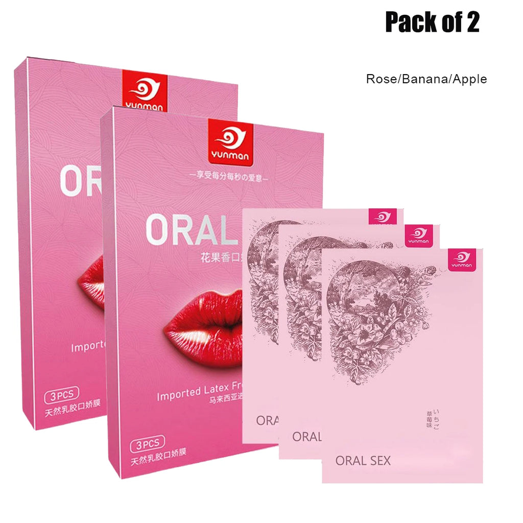 Fruit Flavor Ultra-Thin Oral Sex Dental Dam Film – 1 or 2 Pack Oral Sex Barrier Film Oasis Select B-Pack of 2