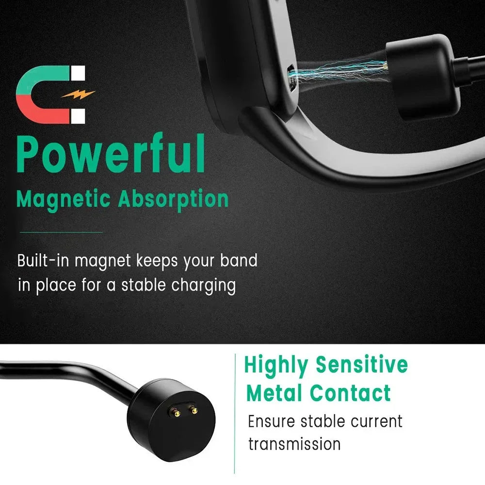Magnetic USB Charger for Xiaomi Mi Band 2–9 & Redmi Watch Magnetic Watch Charger Oasis Select