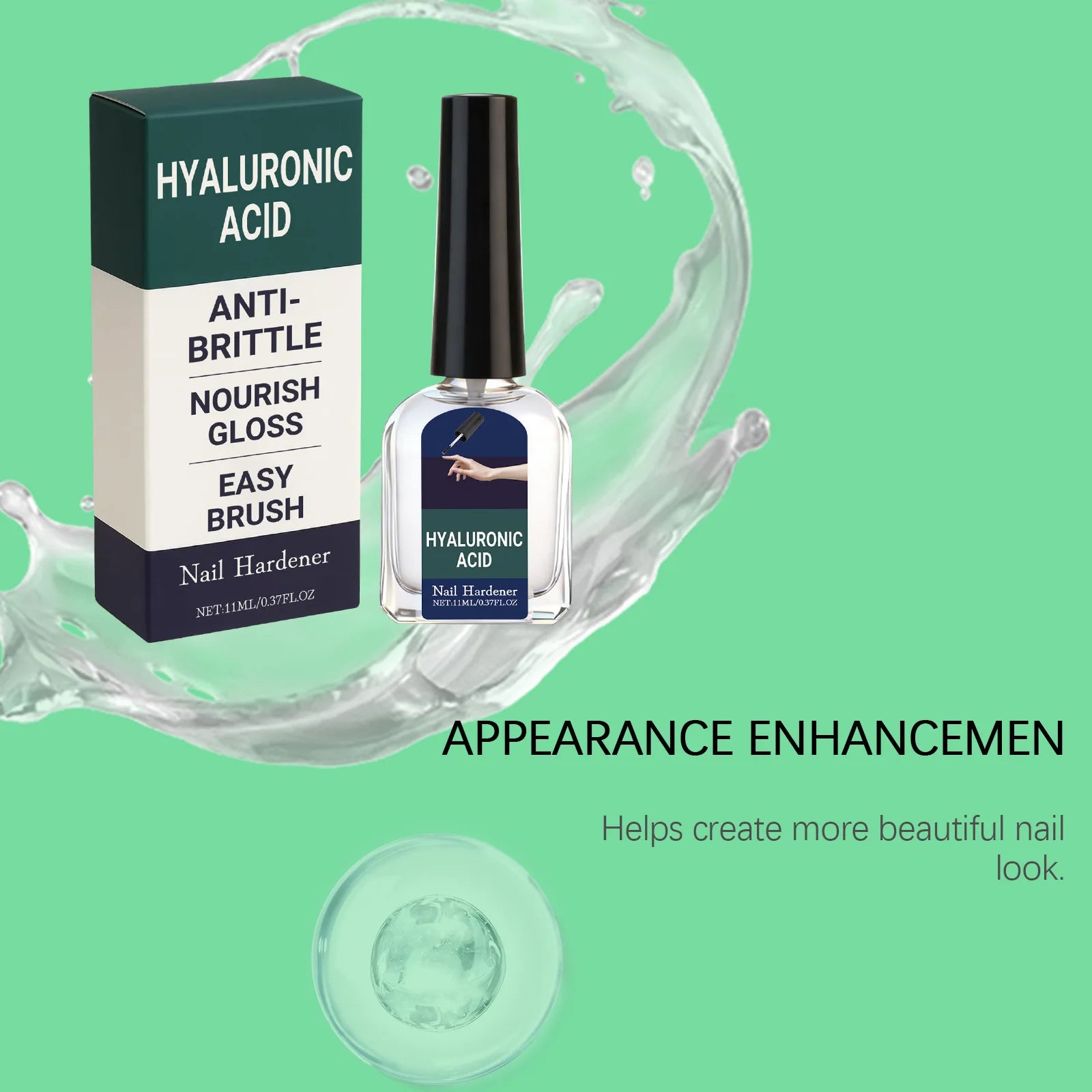 Hyaluronic Acid Nail Strengthening Drops – Repair & Growth Nail Strengthening Serum Oasis Select