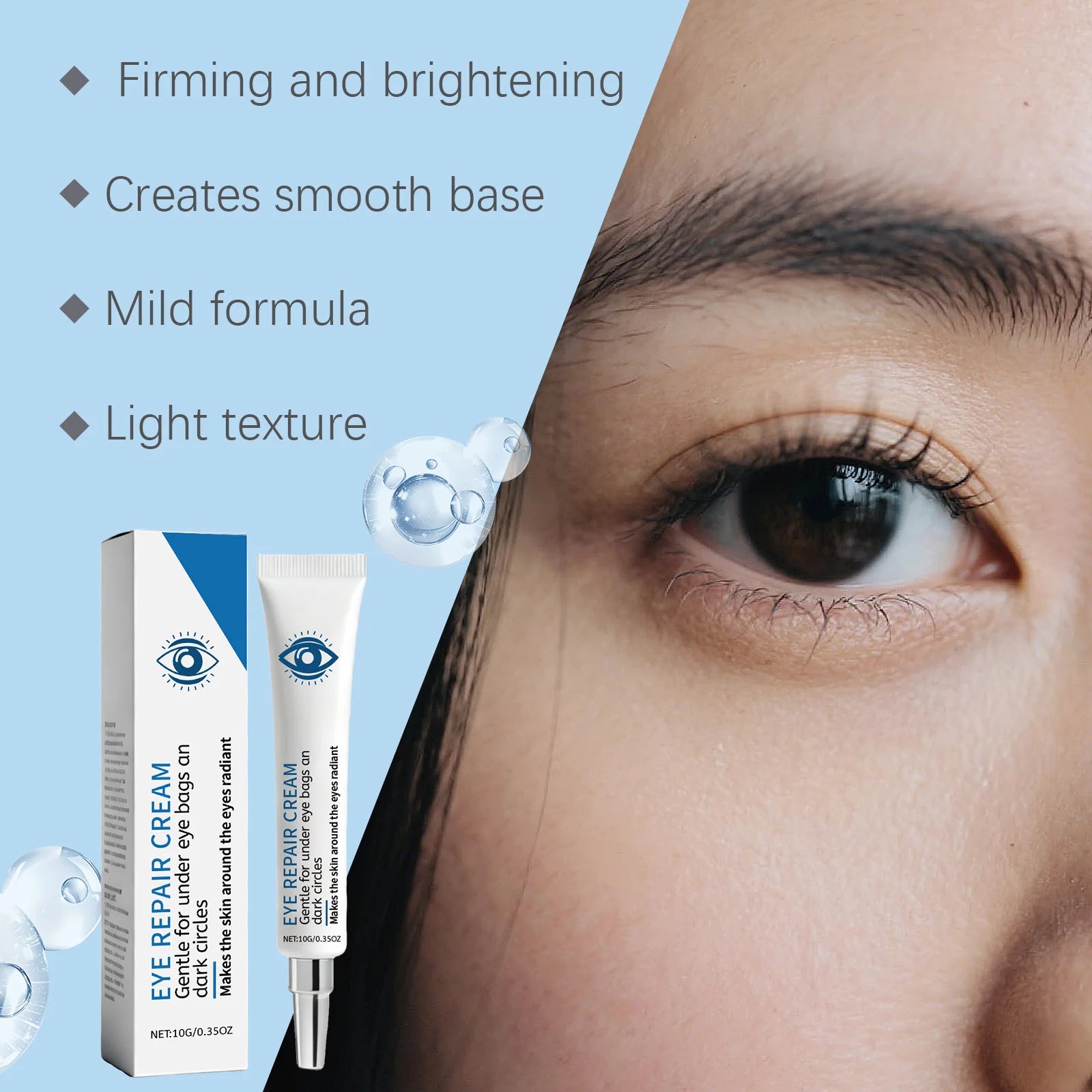 Caffeine Eye Cream for Dark Circles & Puffiness Anti-Aging Under Eye Treatment Cream Moisturizing Reduce Wrinkles Eye Care Oasis Select