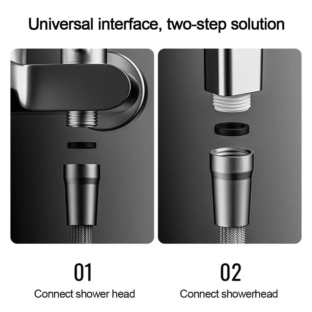 1.5/2 Meter Anti Winding Handheld Shower Hose Universal Interface GI/2 Shower Tube Flexible High Pressure Bath Shower Nylon Pipe Oasis Select