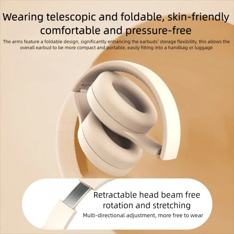 Bluetooth 5.3 Headsets Gaming Headphones Dual Mode Wireless Earphones Foldable Noise Reduction Music Headsets For iPhone Xiaomi Oasis Select