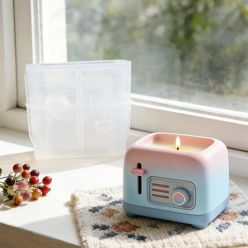 3D Bread Machine Silicone Mold – Candle Soap Resin Casting DIY