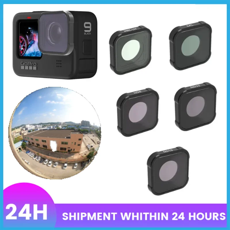 UV CPL ND8 ND16 ND32 Filter Kit for GoPro Hero 9 10 11 12