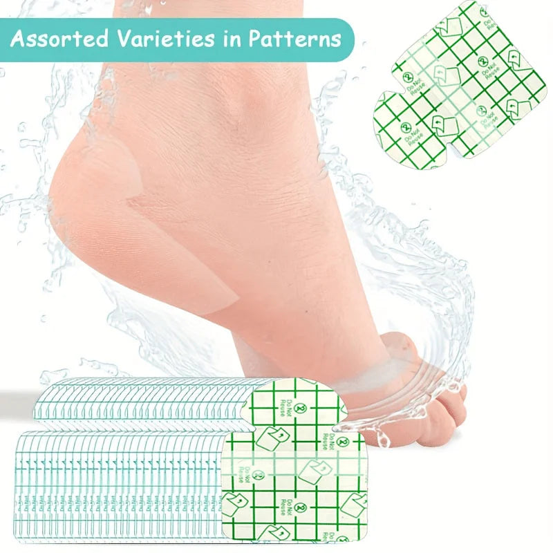 20PCS Invisible Moisture Resistant Heel Patch - Breathable Cushion, Suitable for Dry and Cracked Heels, Moisturizing Repair Oasis Select