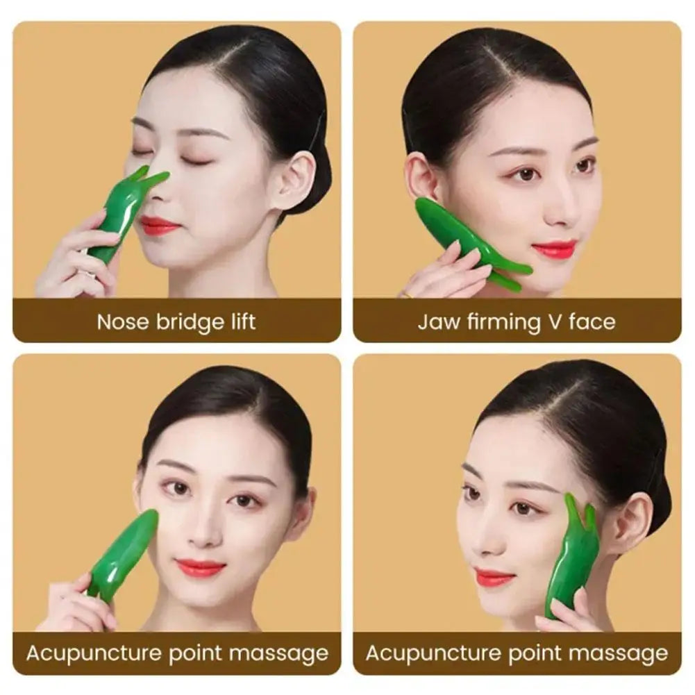 Resin Gua Sha Face Lifting Stone – Y-Shape Nose & Facial Massager Facial Gua Sha Tool Oasis Select