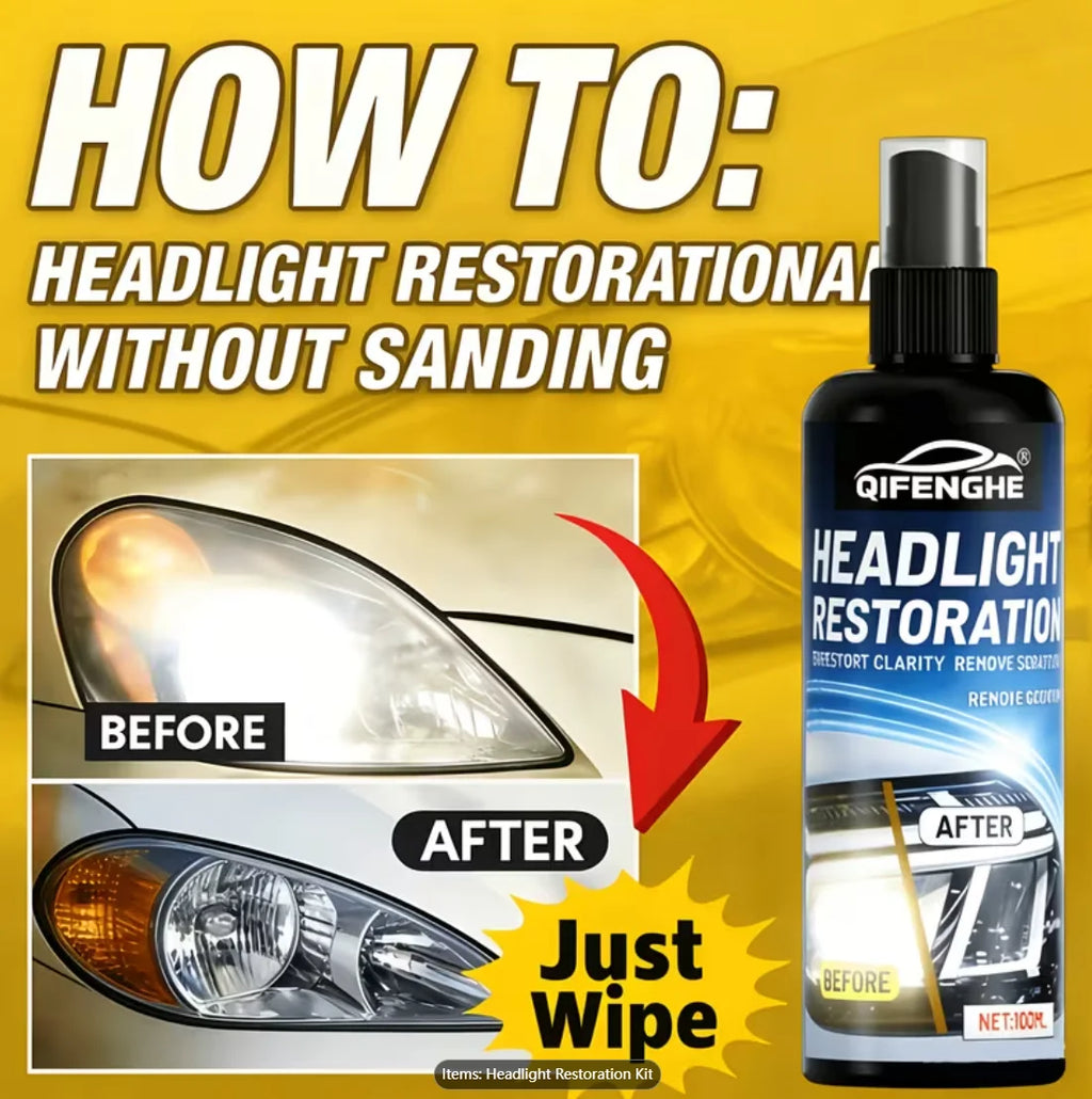 Car Headlight Restoration Paste – Removes Yellowing & Haze Headlight Restoration Paste Oasis Select