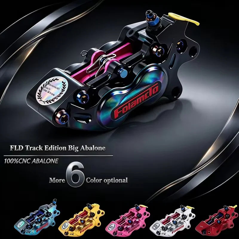 Flandro Track Edition Big Clam Brake Caliper Universal Aftermarket Disc Brake Caliper for Electric Motorcycles Oasis Select