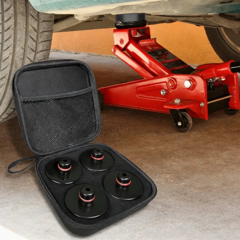 4pcs Heavy Duty Rubber Lifting Jack Pad for Tesla Model 3/S/X/Y/Y Juniper Lift Pucks Accessories for Tesla Vehicles 2013 To 2026 Oasis Select