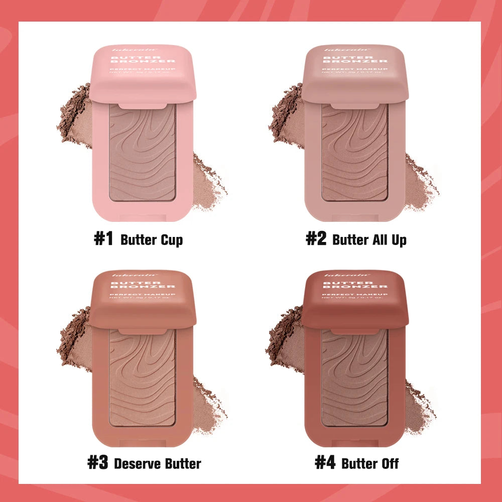 Buttermelt Bronzer Powder Palette – 8 Shades, Matte Finish Bronzer Powder Palette Oasis Select