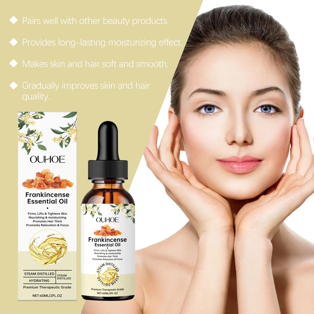 Frankincense Essential Oil for Hair, Skin & Body – 60ml Essential Body Oil Oasis Select