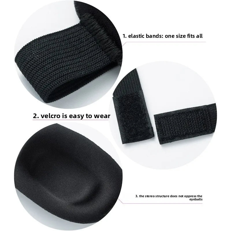 3D Contour Sleep Mask for Men Women No Pressure Memory Foam Breathable Travel Blindfold with Adjustable Strap Block Out Light Oasis Select