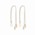 Adjustable Curtain Tiebacks with Wooden Beads | Cotton Linen