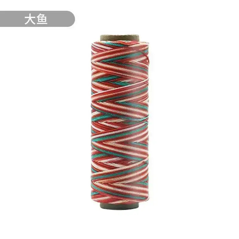 Round Waxed Cord Polyester Coated Sewing Thread DIY Handmade Leather Stitching Rope Bracelets Jewelry Braided Ткань из воска Oasis Select