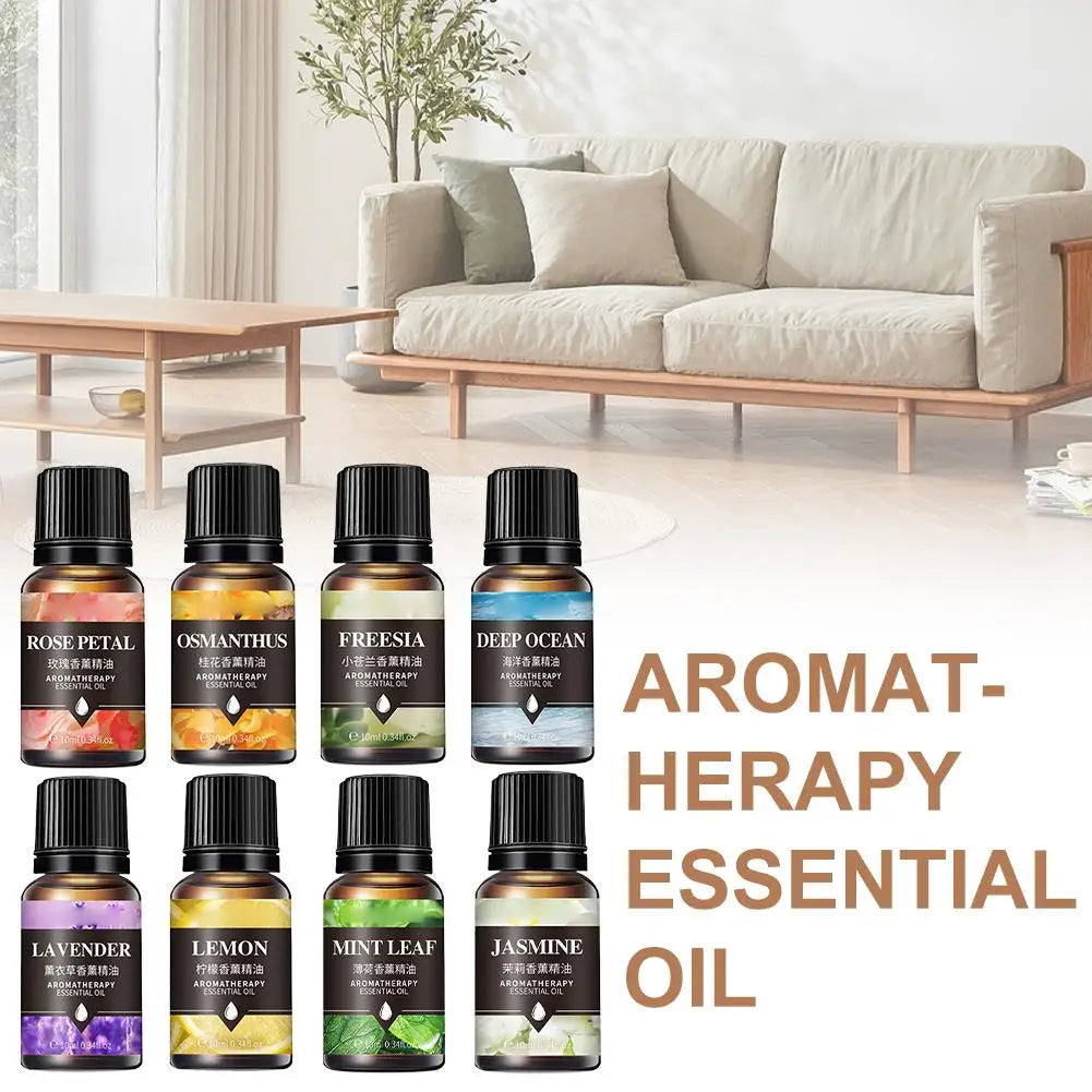 10ml Water-Soluble Essential Oils – 8 Scents for Diffuser