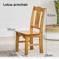 Small stool, square stool, round stool, backrest chair, small bamboo stool, low stool, children's dining chair, home living room Oasis Select Lotus large size