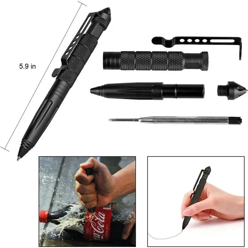 1/2/3/4pcs Tactical Pen Aviation Aluminum Emergency Glass Breakage Pen Safety Protection Survival EDC Multi-Purpose Tool Oasis Select