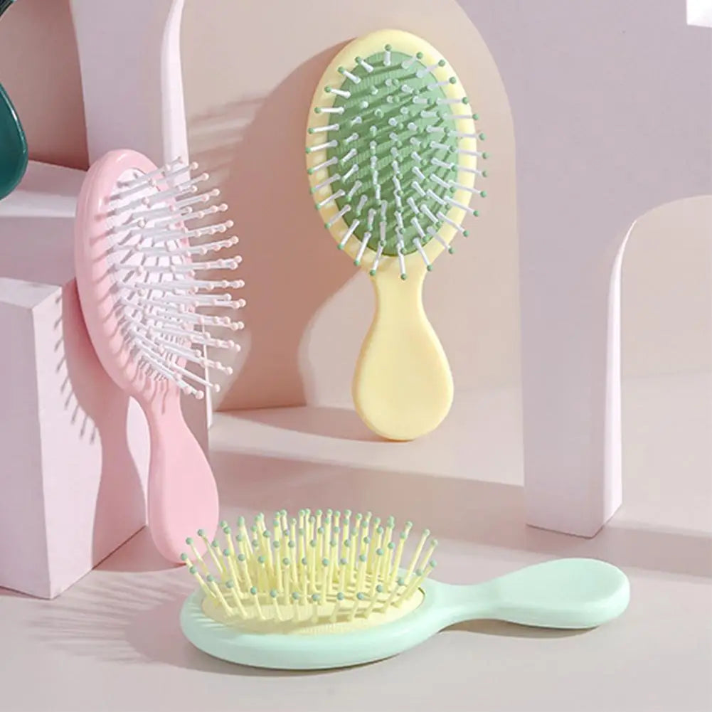 Mini Hair Brush For Women Girls,Travel Detangling Brush, Bridesmaid Party Supplies Christmas Stockings Filling Wet Hair Brushes Oasis Select