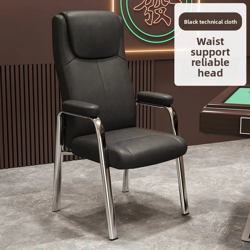 Mahjong chair chess room special high backrest chair comfortable sedentary home chess and card sofa chair mahjong table Oasis Select Red