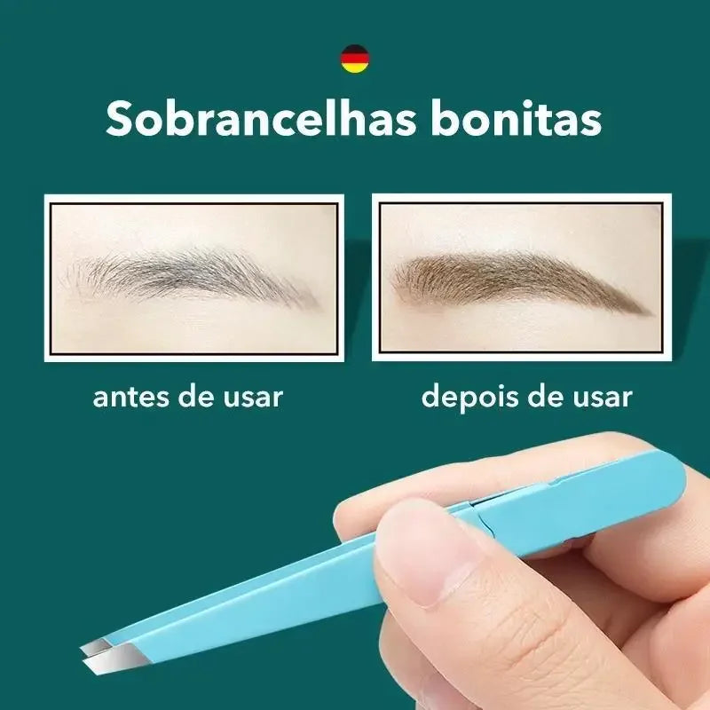 MR.GREEN Eyebrow Tweezer Colorful Hair Beauty Fine Hairs Puller Stainless Steel Slanted Eye Brow Clips Removal Makeup Tools Oasis Select