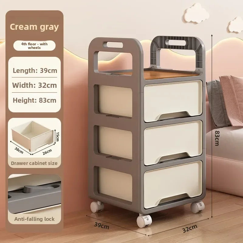 Multi-functional Drawer Storage Cabinet Household Living Room Snacks