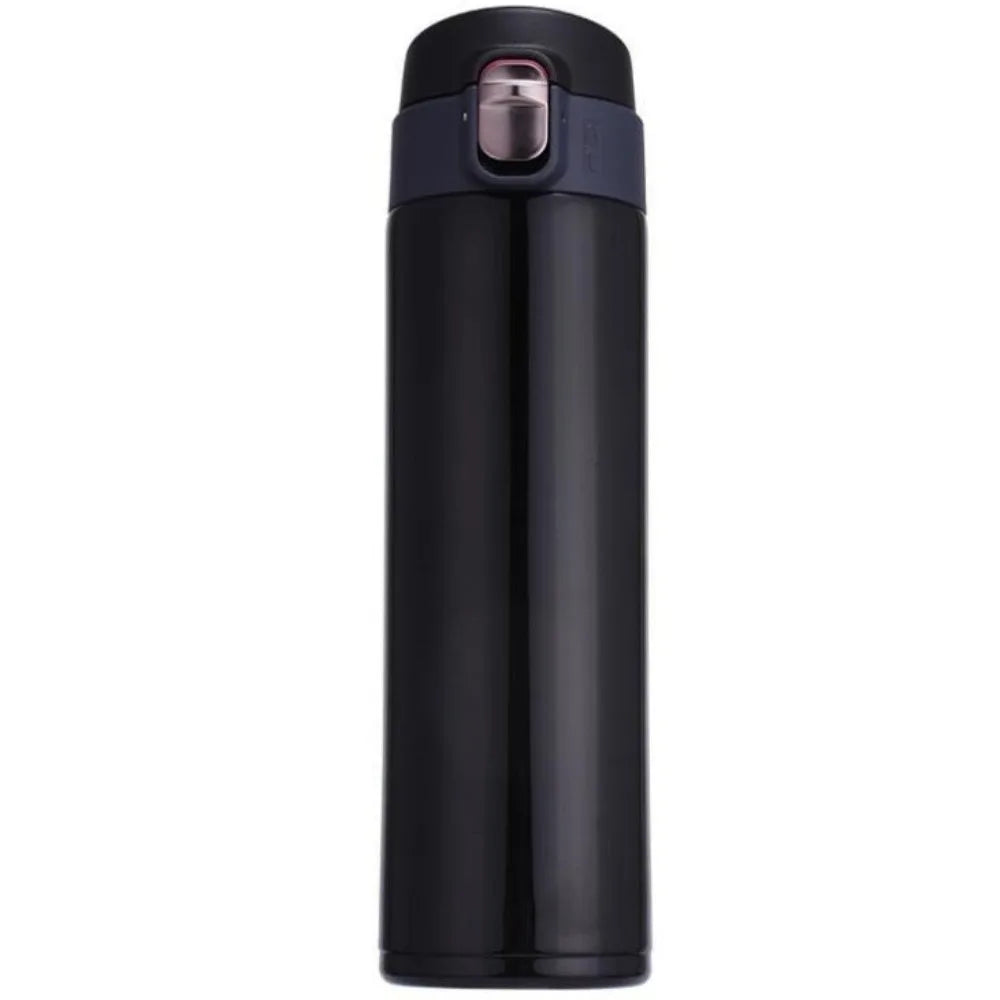 Stainless Steel Thermal Mug Bouncing Cover Double Wall Insulation Thermo Cup Temperature Retention large Capacity Coffee Mug Oasis Select Black <50ml