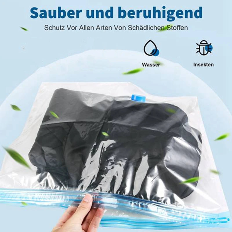 WISH 6 Pack Vacuum Storage Bags, Space Saver Bags, Compression For Comforters And Blankets, Plush Toy, Sealer Clothes Storage Oasis Select