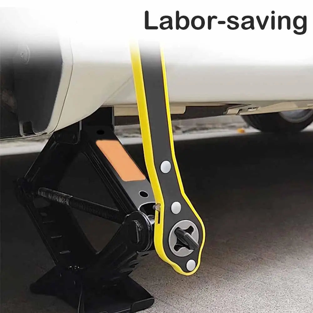 Car Labor-saving Car Jack Garage Tire Wheel Lug Wrench Scissor Handle Labor-Saving Wrench Auto Repair Tool Oasis Select
