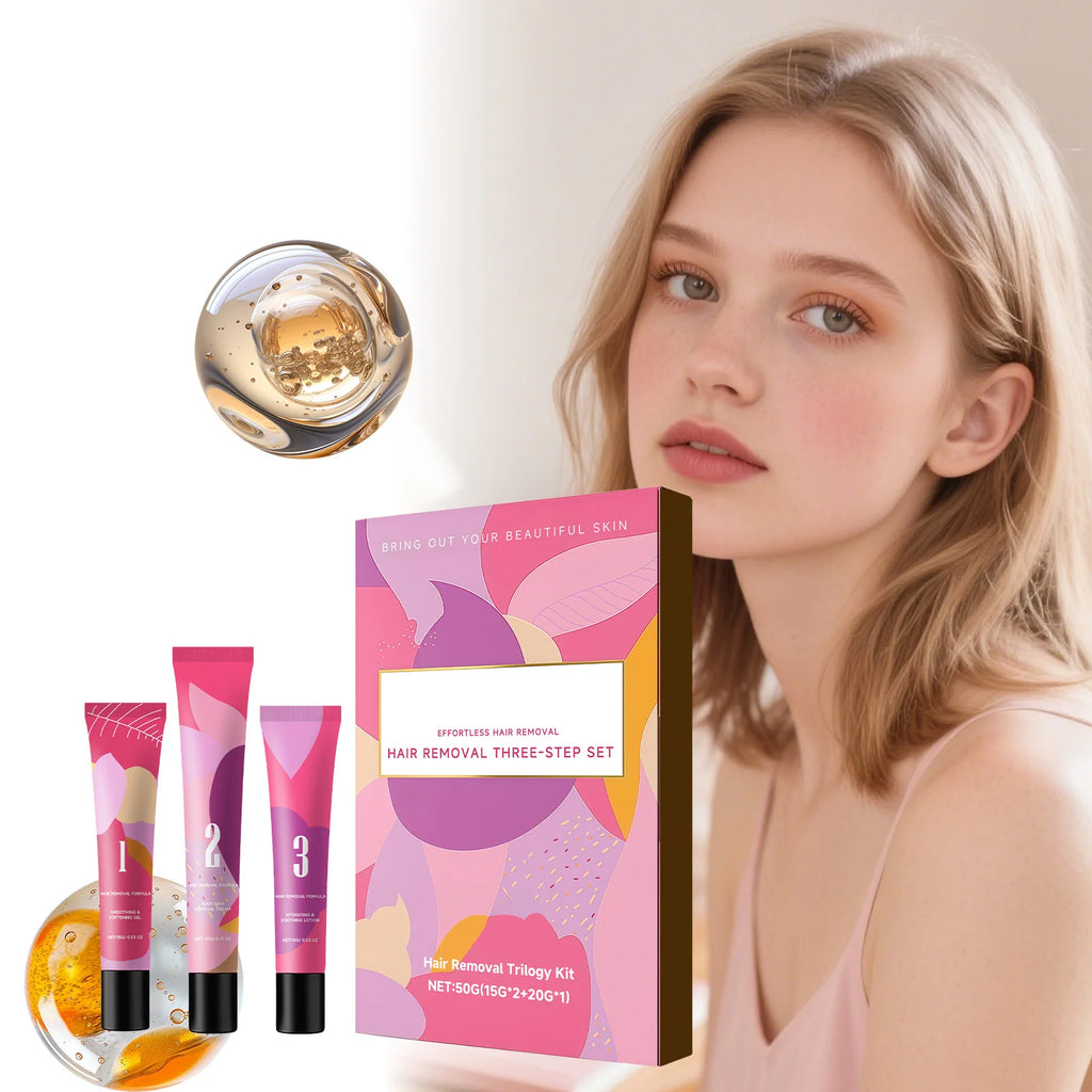 Gentle Hair Removal Cream Set – Face & Body Depilatory Kit Depilatory Cream Set Oasis Select