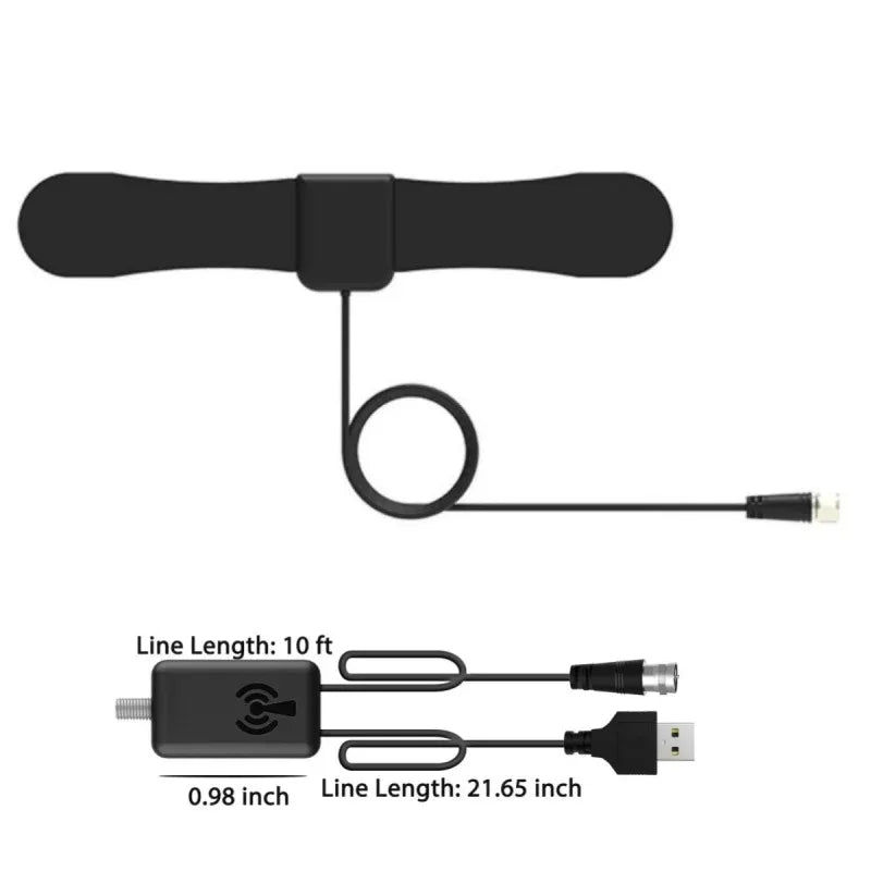 TV Antenna Digital Antenna for Smart TV 4K 1080p HD Digital VHF UHF All TV's for Local Channels, Smart Switch Signal Booster Oasis Select