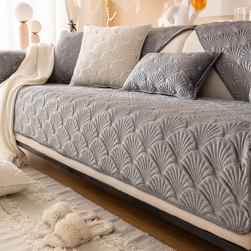 Nordic sofa cushion simple modern leather sofa cover non slip cushion four seasons universal sofa dust cover cover Oasis Select