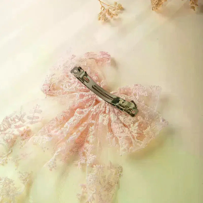 Girls Lace Swallowtail Bow Hair Clip – Princess Hairpin Gift Girls Hair Clip Oasis Select