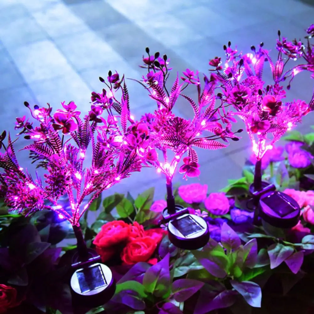 Solar Butterfly Orchid Garden Lamp – IP65 Waterproof Outdoor