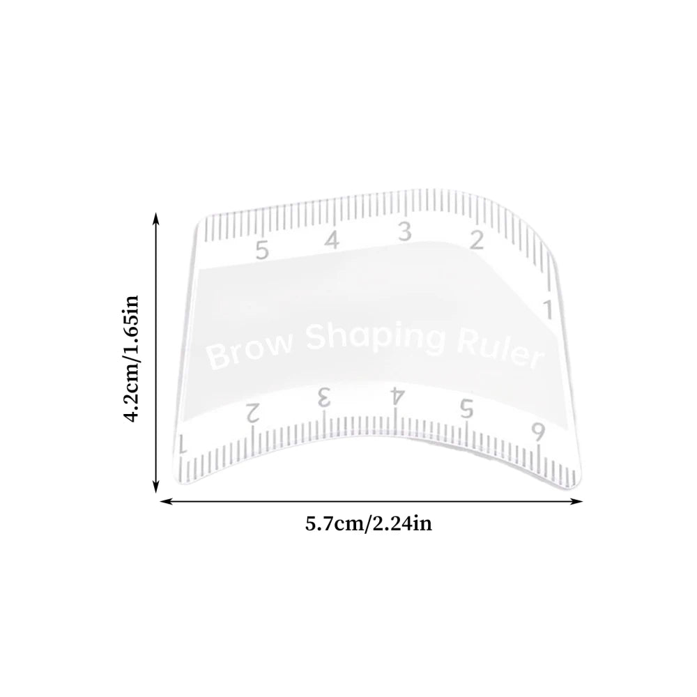 1PC Brow Mapping Ruler Eyebrow Shaping Ruler 1 Minute Fast Drawing Design Brow Easy Tool Microblading Permanent Mekeup Stencils Oasis Select CN 01