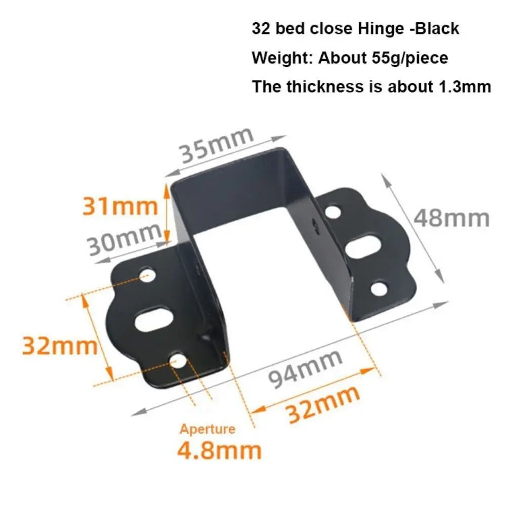 Thickened Bed & Furniture Hinges | 11 Styles with Screws