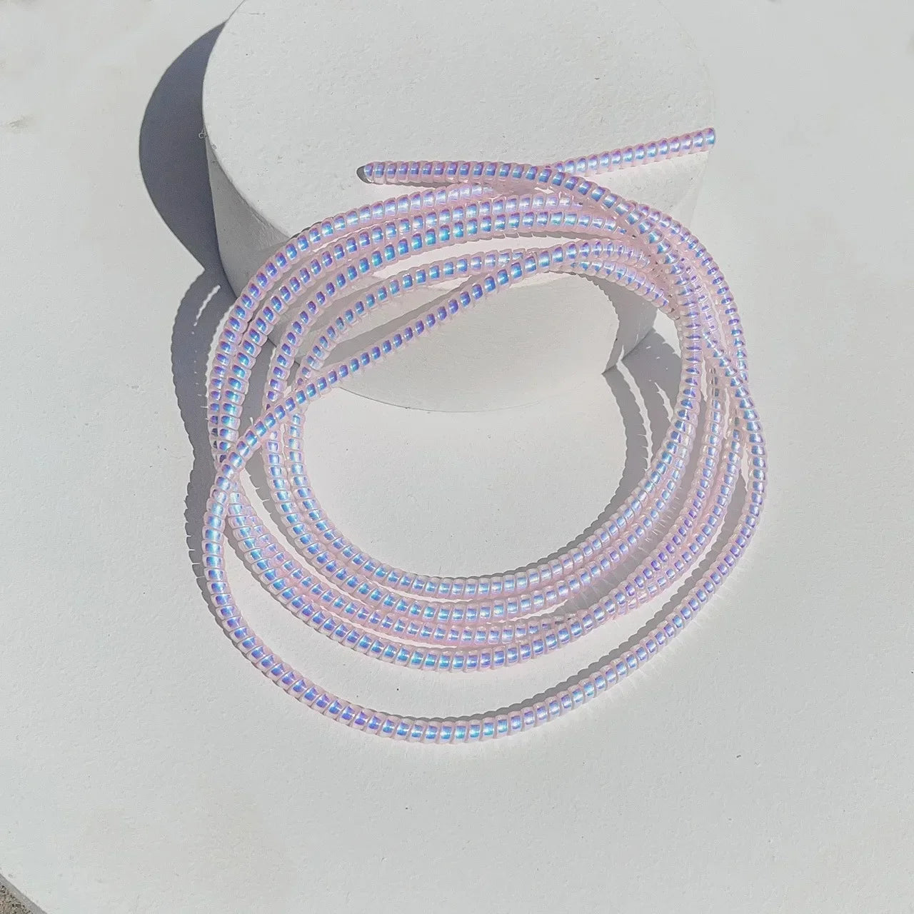 2/1Pcs 1.6M Laser Cable Protectors Spiral Data Cable Organizer Wrap Universal Phone Charger Cord Saver Sleeve Oasis Select pink