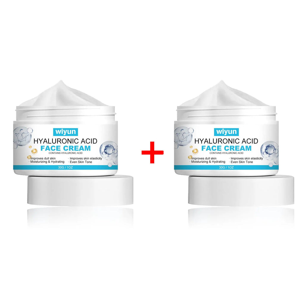 WIYUN Hyaluronic Acid Face Cream – Pore & Oil Control 30g Facial Moisturizer Oasis Select 30g Boxed X 2PCS