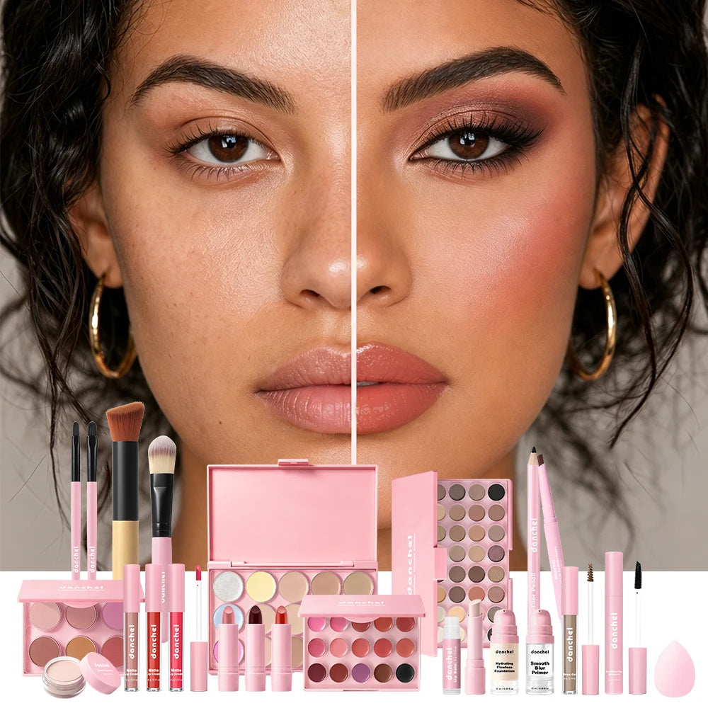 ibcccndc 15-Piece All-in-One Beginner Makeup Gift Set
