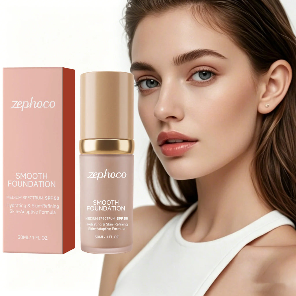 Zephoco Color Changing Foundation SPF50 – Full Coverage 30ml Liquid Foundation Oasis Select