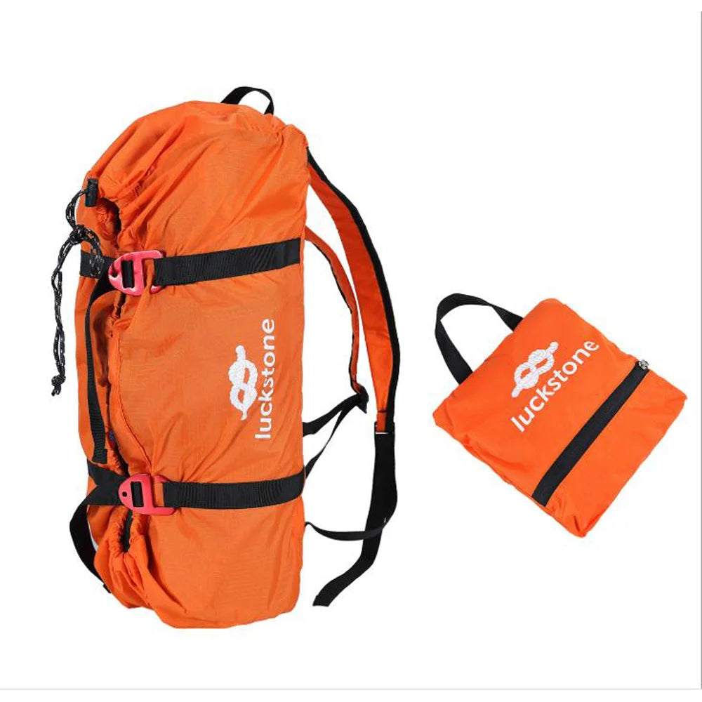 Rock Climbing Rope Bag Cord Carry Bag Hiking Shoulder Backpack Folding Portable Waterproof Backpack Ground Mat Oasis Select